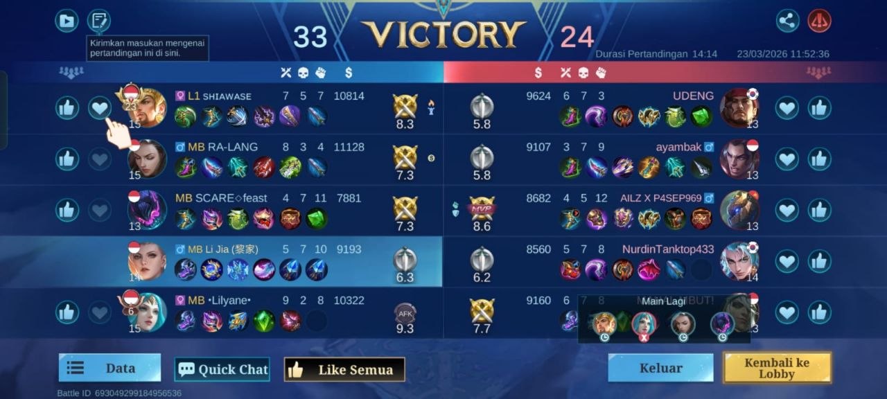 MLBB Mabar Rank